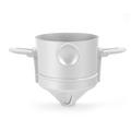 Folding Portable Hand Brewed Coffee Filter Coffee Dripper Cone for Drip Coffee and Tea with Stainless Steel Holder No Filter Paper Ultra Fine Encrypted Filter