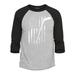 Shop4Ever Men s Distressed Hockey American Flag Patriotic Sports Raglan Baseball Shirt X-Small Heather Grey/Black