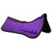 Derby Originals Contoured Correction All Purpose Quilted English Half Saddle Pad with Therapeutic Removable Support Memory Foam Pockets for all Disciplines - Plum Purple