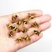 Ochine 10 Pcs/Set Fly Fishing Bait Fishing Artificial Insect Bait Bumble Bee Fly Trout Fishing Lures Bionic Honeybee Bait Handmade For Trout Fishing