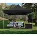 VICTAL 10 x 10 Pop-up Canopy with Straight Legs Wedding Party Tent Folding Gazebo Beach Canopy with Carry Bag Black