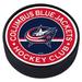 Columbus Blue Jackets Striped Hockey Puck