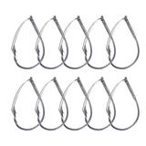 BCLONG 10pcs Fishhook Wacky Rig Hooks Weedless Barbed Fishing Wide Gap Hook