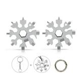 Snowflake Multi-Tool Snowflake Multi Tool Gifts for Men Dad Husband Son at Birthday Father s Day and Christmas(Silver)