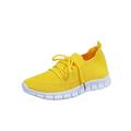 Ritualay Womens Tennis Shoes Breathable Walking Shoes Comfort Sneakers Yellow 6.5