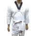 Spall Pro US Lightweight Karate Uniform â€“ White Professional Judo Karate Gi Suit with White Belt For MMA Martial Arts and Taekwondo (Size: 5)