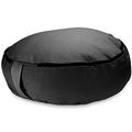 Crown Sporting Goods 18 Round Heavy Canvas Zafu Meditation Yoga Cushion Black