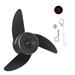 HRSR Motor Boat Propellers Electric Engine Outboard Electric Trolling Motor Outboard Propeller(S 3 Vanes)