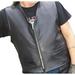 ReedÂ® Men s Naked Cow Leather Motorcycle Vest Made in USA (L Black)