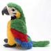Talking Macaw Parrot Repeat What You Say Stuffed Animal Plush Toy Electronic Record Animated Bird Shake Wings Speaking Parrot Pet Plush Interactive Toys for Kids Boys Girls Christmas Birthday Gift