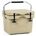 Costway 16 Quart Cooler Portable Ice Chest Leak-Proof 24 Cans Ice Box for Camping Khaki