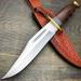 11.25 Survival Fixed Blade Hunting Skinner Bowie Outdoor Camping Knife w/ Wood Handle