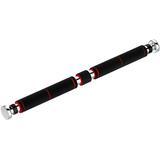 Doorway Pull Up Bar Adjustable Extendable 39â€� Chin Up Bar with Comfortable Grip Foam Exercise Fitness Pull-up Bar Support Fits Standard Doorway - Red Black