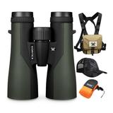 Vortex 10x50 Crossfire HD Roof Prism Binoculars with Harness Case Cap and Floating Strap Bundle