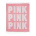 Victoria s Secret Pink Festival Logo Fringe Picnic 50x60 Blanket NWT