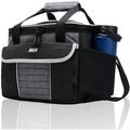 MIER Large Soft Cooler Bag Insulated Lunch Box Bag Picnic Cooler Tote with Dispensing Lid Multiple Pockets Black