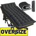 ABORON Oversized XL Folding Sleeping Cots for Adults 900lb Loading Double-Layer 1200D Heavy Duty Guest Bed W/Mattress & Carrying Bag