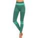 DODOING Women Yoga Leggings Fitness Pants Gym Fitness Sports Comfy Trousers Compression Sportswear Casual Jogging Pants Teal S-XL