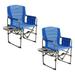 Kamp-Rite Outdoor Camping Folding Director s Chair w/ Side Table (2)