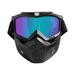 HOMEMAXS Winter Snow Sport Goggles Ski Snowboard Snowmobile Sun Glasses (Matte Black Frame and Colorful Eyeglass)