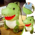 TUTUnaumb Hot Sale Toys Gifts for Kids Dinosaur Plush Backpack Children S Doll Dinosaur Toy Cartoon Animal Backpack-Green