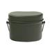 Dcenta 1.5L Outdoor Canteen Mess Tin Kit Camping Cookware Lunch Box Cooking Pot for Backpacking Fishing Hiking Picnic