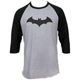 Batman Hush Symbol Baseball T-Shirt Medium