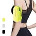 Universal Running Armband Workout Phone Holder Adjustable Wristband for Exercise Workout Compatible with iPhone 11/11Pro Samsung All Phones (Yellow)