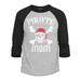 Shop4Ever Men s Pirate Mom Skull and Crossbones Raglan Baseball Shirt Small Heather Grey/Black