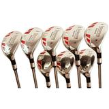 Senior Women s Golf Clubs All Ladies iDrive Hybrid Set Includes: #3 4 5 6 7 8 9 PW. Lady L Flex Right Handed Utility Clubs with Premium Ladies Arthritic Grip. 60+ Years Old