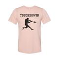 Touchdown Shirt Touchdown Baseball Funny Shirts Unisex Fit Baseball Shirt Touchdown Gift For Him Gag Gift Football Shirt Funny T Peach MEDIUM