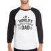 World s Greatest Dad Mens Cotton Baseball T-Shirt Unique Dad Gifts