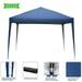 Kepooman 10 x10 Easy Set up Canopy Tent Pop up Instant Folding Tent Outdoor Camping Waterproof Folding Tent Blue