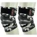 MRX Knee Wraps Weight Lifting Straps Guard Pads Sleeves Powerlifting Gym Bandage Camo Grey