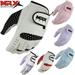 Women s Golf Gloves Soft Fit Cabretta Leather Lycra Left Hand Glove White / Black M