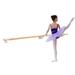 Ballet Barre Single Bar 6 FT Long 1.5 Diameter White Kids and Adults Open Bracket Wall Mounted Fixed Height Wooden Ballet Barre Home/Studio Ballet Bar Dance Bar Stretch Bar Dancing/Stretching