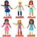 Mega Construx Series 2 American Girl 6pk Set Mini Figures Bundle Collectible Mattel