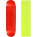 Skateboard Deck Pro 7-Ply Canadian Maple STAINED RED With Griptape 7.5 - 8.5