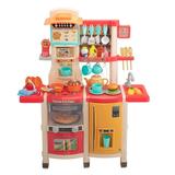 Kepooman Kitchen Play Set - Mini Kitchen Set with Electric Drill Stem Learning- Indoor Games Kitchen Cooking Playset Toys for Toddlers Children & Girls