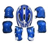 7PCS Kids Safety Helmet Knee Elbow Pad Set For Boy Girl Cycling Skate Bike Protective Set