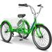 MOPHOTO Adult Tricycles 3 Wheel 7 Speed Trikes 24 inch with Big Basket for Shopping Picnics Exercise Men s Women s Cruiser Bike