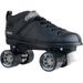 Chicago Mensâ€™ Bullet Speed Skates Black Classic Quad Roller Skate Size 11