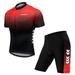 Men s Summer Short Suits Cycling Set Cycling Jersey with 5D Padded Riding Shorts Quick Dry Breathable Cycling Jersey Set for Outdoor Sport Cycling Biking