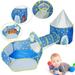 iMounTEK Blue 3 In 1 Child Crawl Tunnel Tent Kids Play Tent Ball Pit Set Foldable Children Play House Pop-up Kids Tent W/Storage Bag