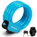 West Biking Bicycle Cable Lock 11mm 1.2m/4ft Anti-Theft Bike Combo Chain Lock with 2 Keys Blue