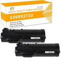 Toner H-Party 2-Pack Compatible Toner Cartridge Replacement for Xerox 106R02722 Used for Xerox WorkCentre 3615DN 3615DNM Phaser 3610DN 3610DNM 3610N 3610YD Printer Toner Ink Black