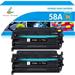 True Image Compatible Toner Cartridge with Chip for HP CF258A CF258X LaserJet Pro M404 M404n M404dn M404dw MFP M428 M428dw M428fdn M428fdw M406 M430 Printer Ink(Black 2-Pack)