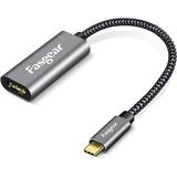 Fasgear USB C to HDMI Adapter (4K@60Hz) USB Type-C to HDMI Adapter [Thunderbolt 3] Compatible with MacBook Pro 2021/ Pro 2020/ Air 2019 iPad Pro 2021 Galaxy S10/ S9 Surface Book 2 and More (Gray)