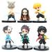 Buytra 6Pcs/Set Anime Demon Slayer Kimetsu No Yaiba Figure Q Posket Figure Toys 6Cm