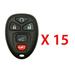 AKS KEYS Remote Fob for Buick Cadillac GMC 2007- 2017 OUC60270/ OUC60221 (15 Pack)